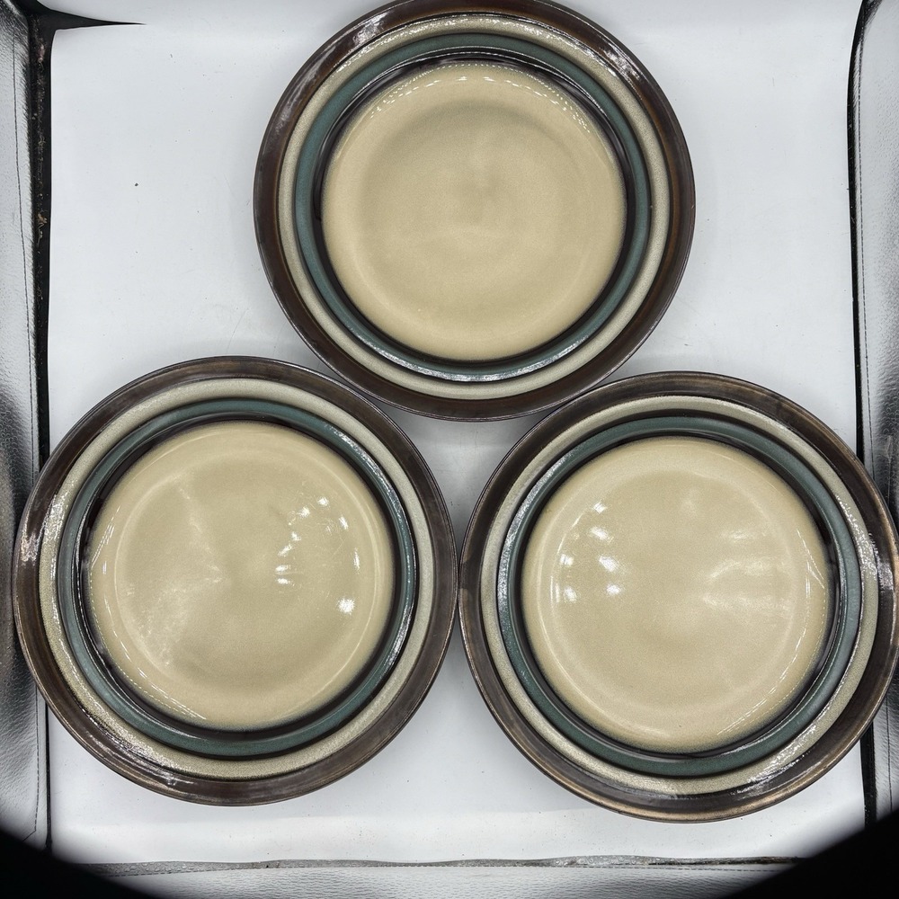 Mikasa Gourmet Basics Dinner Plates 11.25"‎ Stoneware Spector Blue Set of 3